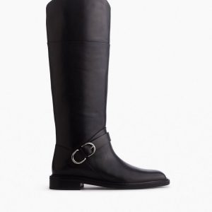 Hayden Leather Riding Boots - Black
