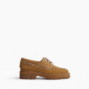 Cameron Suede Boat Shoes - Caramel Suede